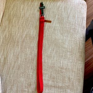Lauren Ralph Lauren Red Braided Belt